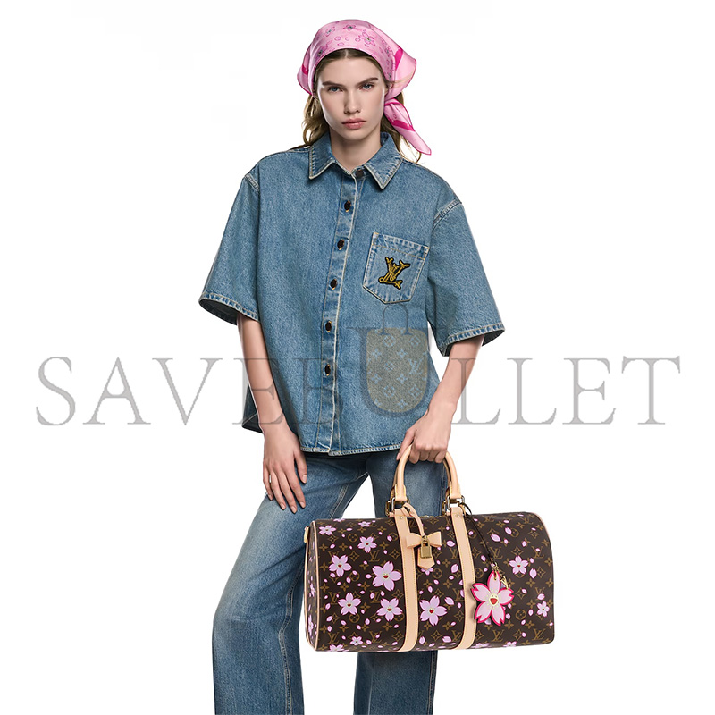 LOUIS VUITTON MURAKAMI LV X TM KEEPALL BANDOULIÈRE 45 M13752 (45*27*20cm) LOUIS VUITTON MURAKAMI LV X TM KEEPALL BANDOULIÈRE 45 M13752 (45*27*20cm)